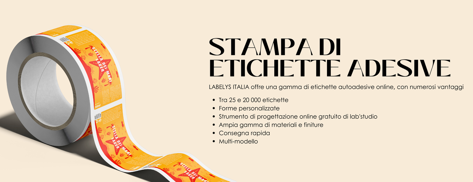 STAMPA DI ETICHETTE ADESIVE